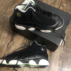 Black and mint green jordans